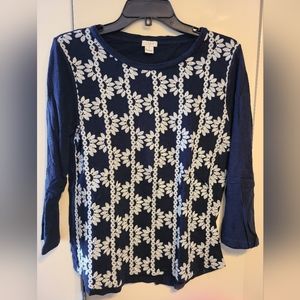 JCrew Embroidered T-shirt